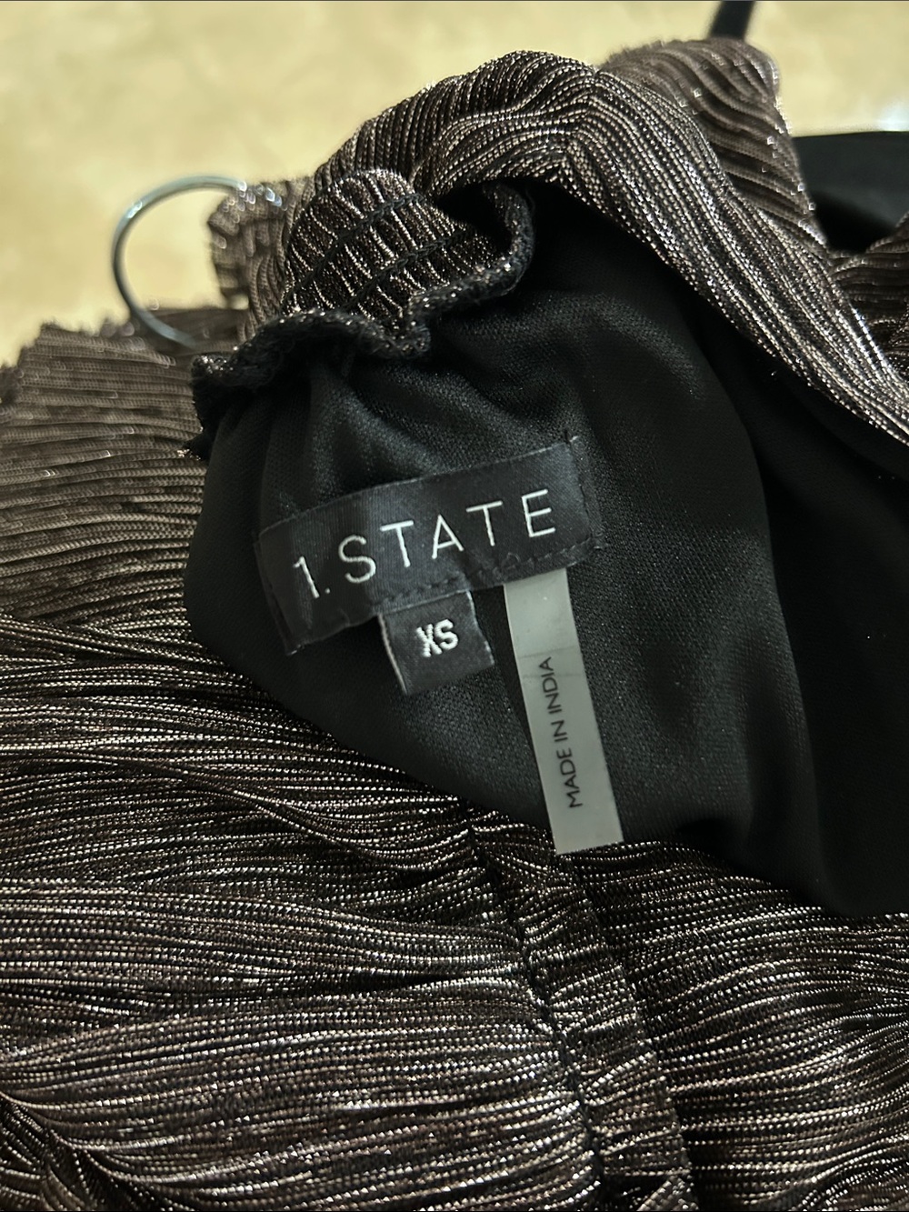 Women’s Metallic Ruffle Dress - Picture 3 of 3
